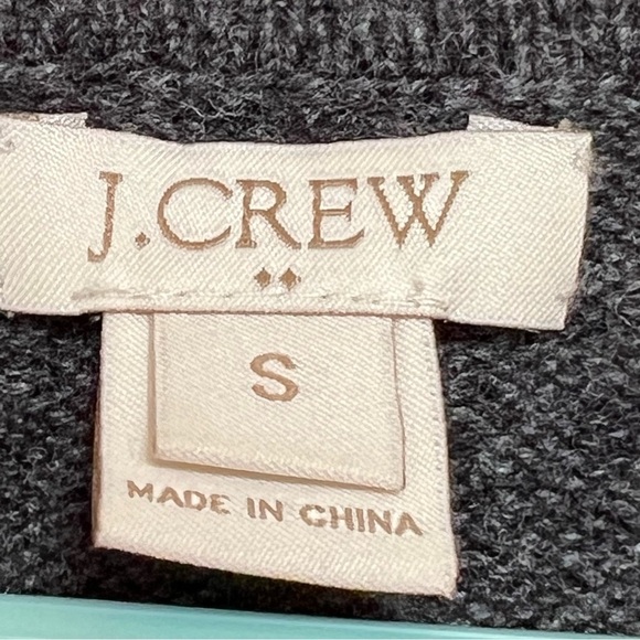 J. Crew Womens Sweater Merino Wool Blend Warmspun Colorblock Sz S A9046 - Picture 5 of 7